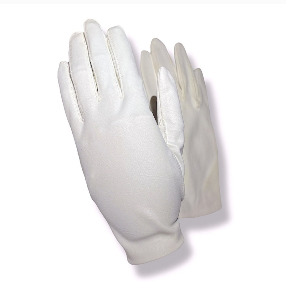 VAN RAALTE Off White Nylon Wrist Length Day Gloves VINTAGE